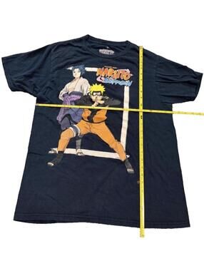 TOP Naruto Shippuden Graphic T-Shirt Navy Blue Size medium